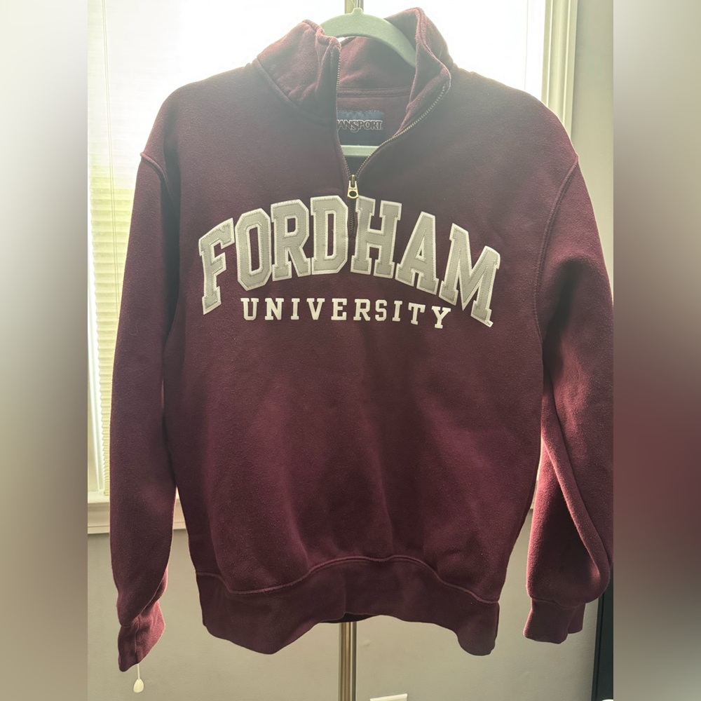 Maroon Fordham University Quarter-Zip Sweatshirt
